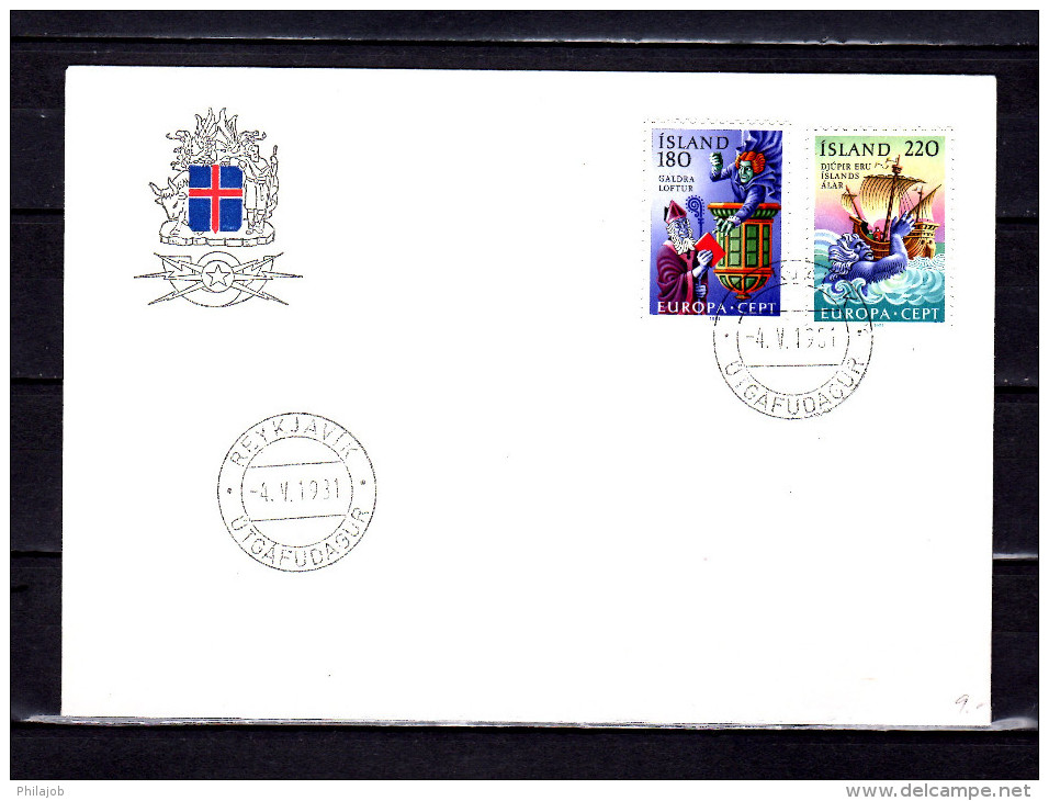 ISLANDE 1981 FDC " EUROPA 1981 " En Parfait état. - Bateaux