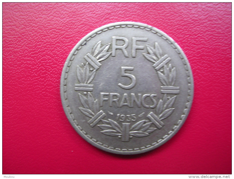 France - 5 Francs Lavrillier - 1935 - Autres & Non Classés