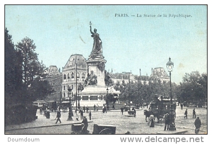 CPA PARIS - LA STATUE DE LA REPUBLIQUE - Statues