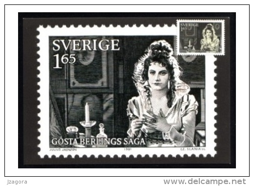 KINO CINEMA FILM MOVIE STARS GRETA GARBO SWEDEN SUEDE SCHWEDEN 1981 MI 1171 PHQ  With Garbo Stamp Engraved By Slania - Cinema