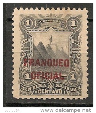 Timbres - Amérique - Nicaragua - 1893 - Franqueo Oficial - 1  Centavo - - Nicaragua