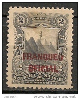 Timbres - Amérique - Nicaragua - 1893 - Franqueo Oficial - 2  Centavos - - Nicaragua