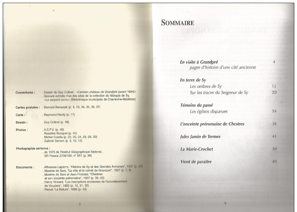 Le Curieux Vouzinois N°55 En Visite A Grandpré;les Eglises Disparues; En Terre De Sy - Champagne - Ardenne