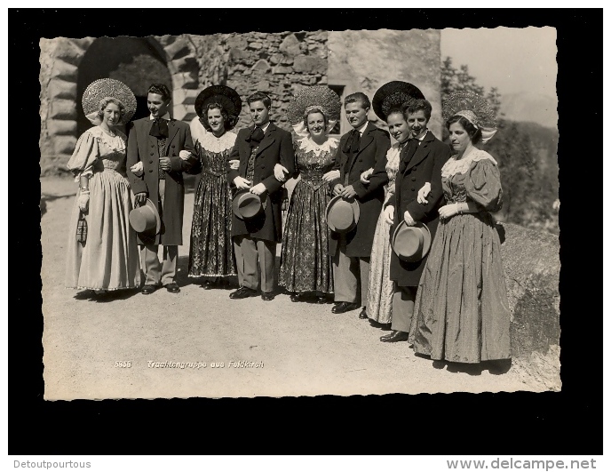 FELDKIRCH Vorarlberg  Trachtengruppe Aus Feldkirch Chapeau Dentelle Hat Hut - Feldkirch