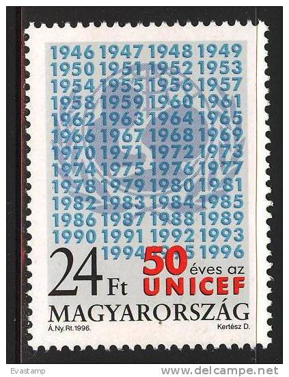 HUNGARY - 1996. UNICEF, 50th Anniversary  MNH!!! Mi: 4419. - Unused Stamps