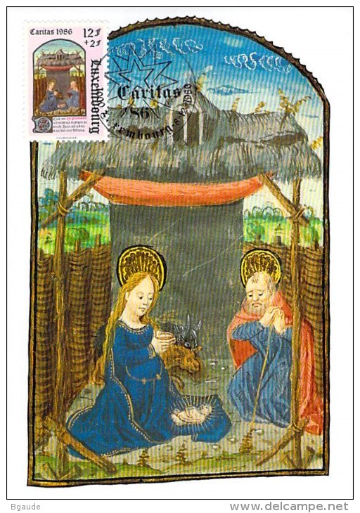 LUXEMBOURG  CARTE  MAXIMUM  NUM-YVERT  1115 ENLUMINURES - Cartoline Maximum