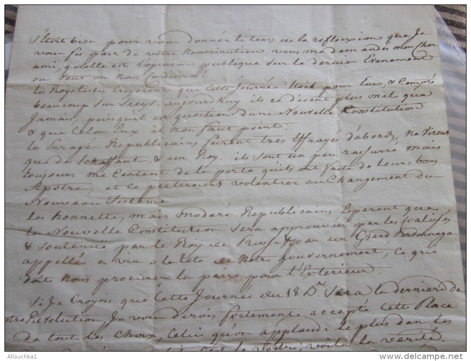 1800 NISMES NIMES AN VIII Lettre Précurseur XIIIe Siècle> Citoyen L.. AVIGNON Taxe Déc >Faire Défiler Images - 1701-1800: Precursori XVIII