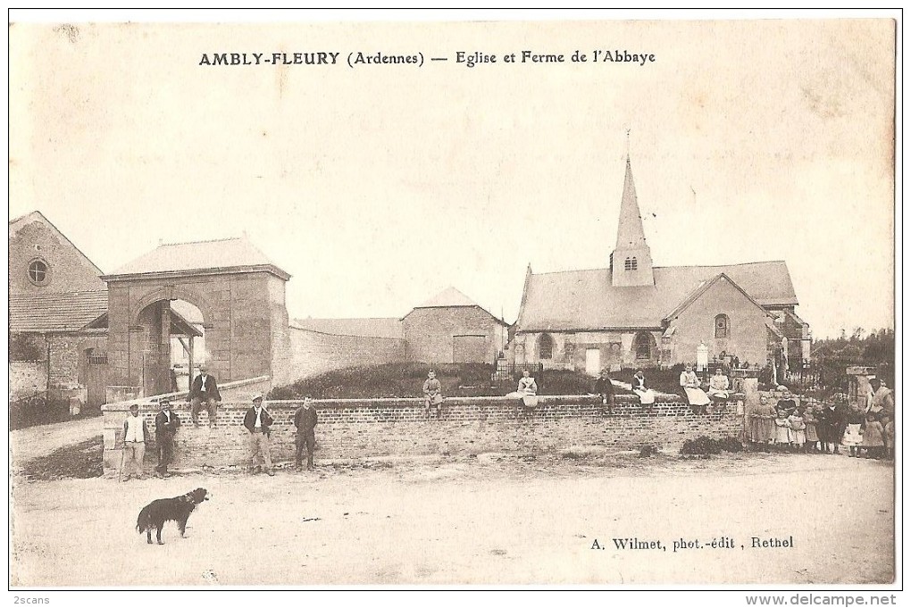 Dépt 08 - AMBLY-FLEURY - Église Et Ferme De L'Abbaye - Autres & Non Classés