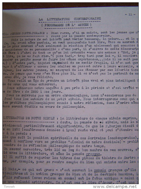 MANUEL DE PHILOSOPHIE COURS RELIGION DIEU PHILOSOPHIE LITTERATURE SYNTHESE INSTITUT JEANNE D ARC REMIREMONT - 18 Ans Et Plus