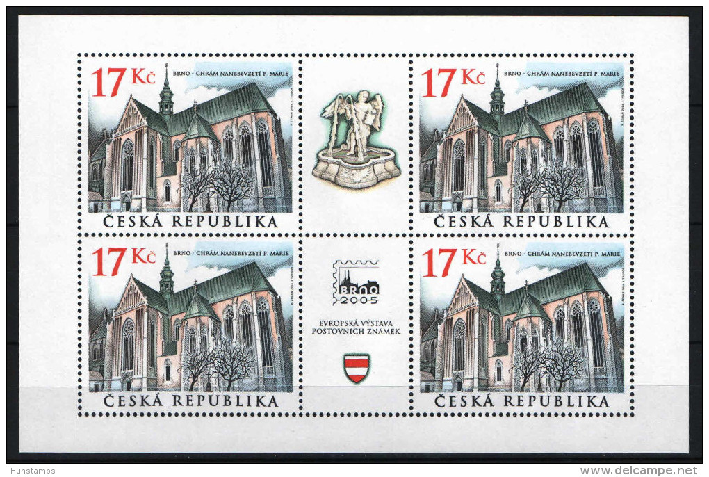Czech Republic 2004. Stamp Exhibition - Buildaings Nice Sheet MNH (**) - Blokken & Velletjes