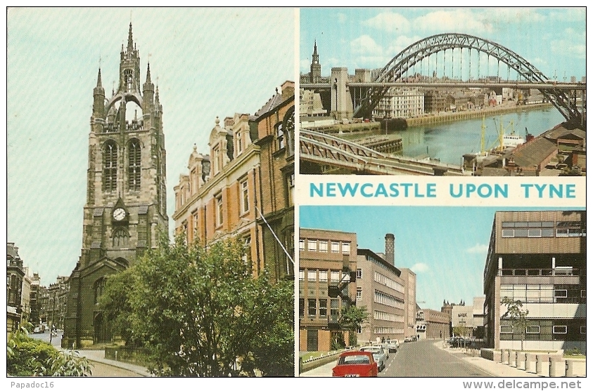 GB - NorthUL - Newcastle Upon Tyne - Multiview : St. Nicholas Cathedral, River Tyne, The  University - Newcastle-upon-Tyne
