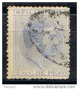 Sello  2 4/8 Cent FILIPINAS, Colonia Española, Num 59 º - Filippijnen