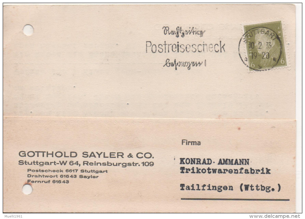 Nr. 2578 , Postkarte, Firmenpost, Stuttgart - Sonstige & Ohne Zuordnung