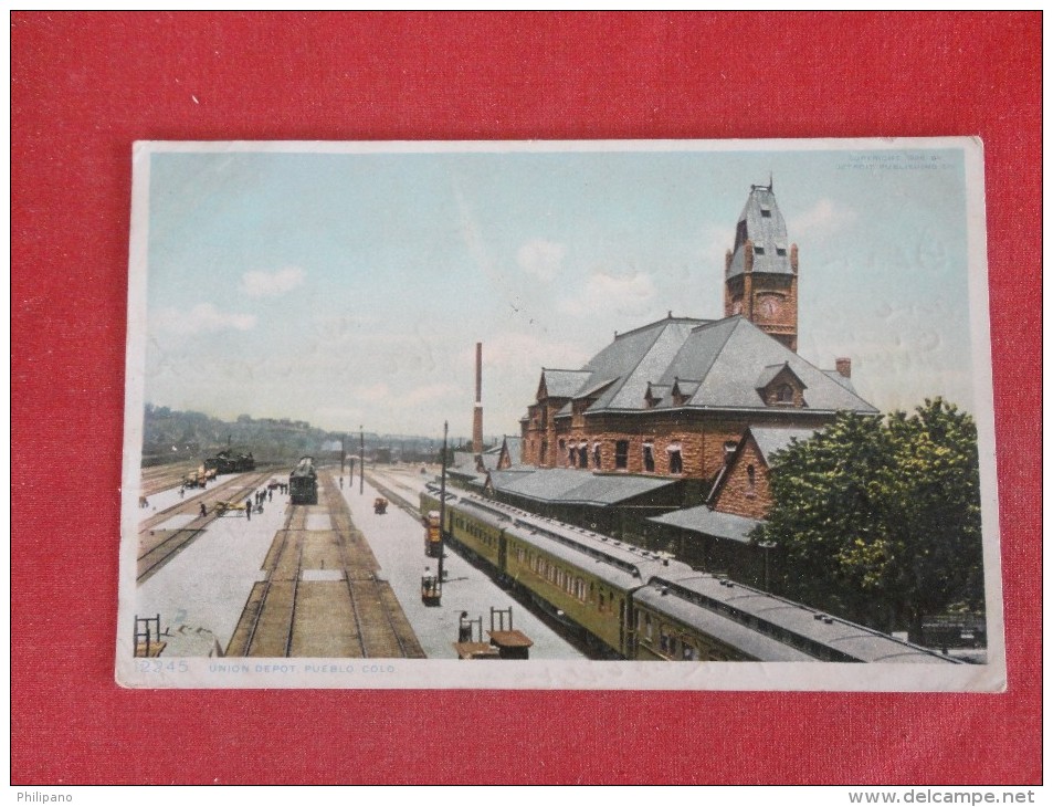 12245  Detroit - Colorado> Pueblo   Union Depot Station  Ref 1594 - Pueblo