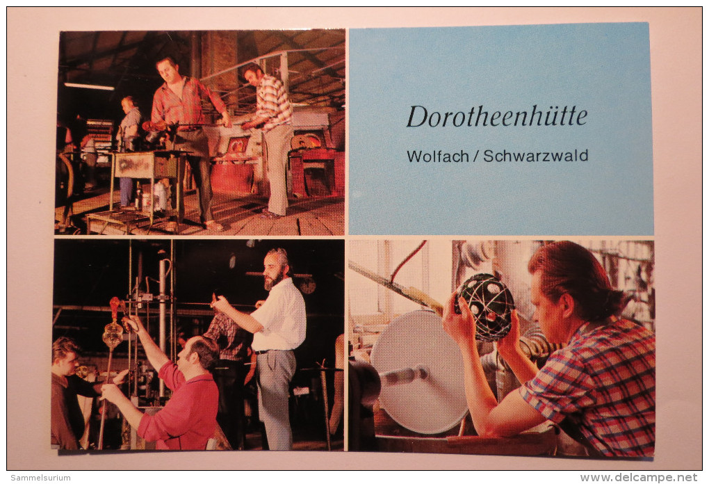 (5/8/64) AK "Wolfach" Schwarzwald, Dorotheenhütte, Glashütte, Glasschleiferei, Glasmuseum - Wolfach