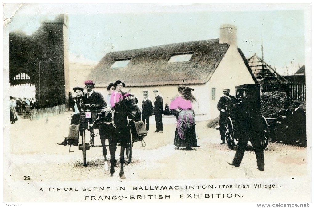 A TYPICAL SCENE IN BALLYMACLINTON (THE IRISH VILLAGE) FRANCO BRITISH EXHIBITION - Exhibitions