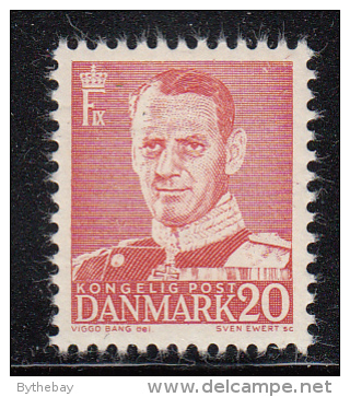 Denmark 1948-50 MH Scott #307 20o Frederik IX, Dark Red Type I - Nuovi