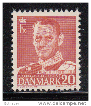 Denmark 1948-50 MH Scott #307a 20o Frederik IX, Dark Red Type III - Neufs