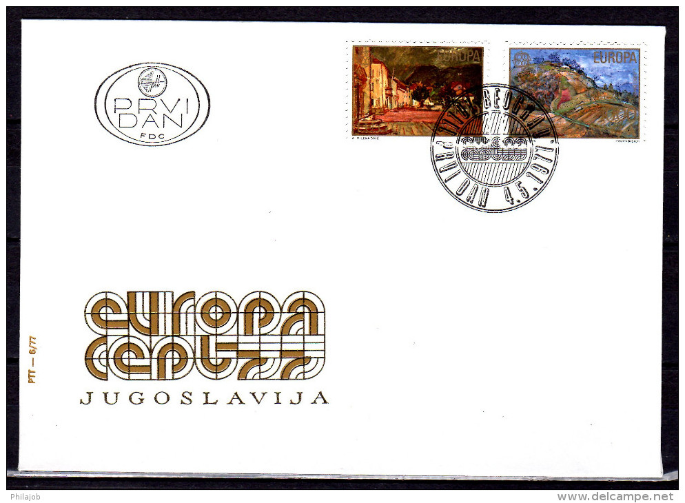 YOUGOSLAVIE 1977 FDC " EUROPA 1977 " En Parfait état. - Protection De L'environnement & Climat