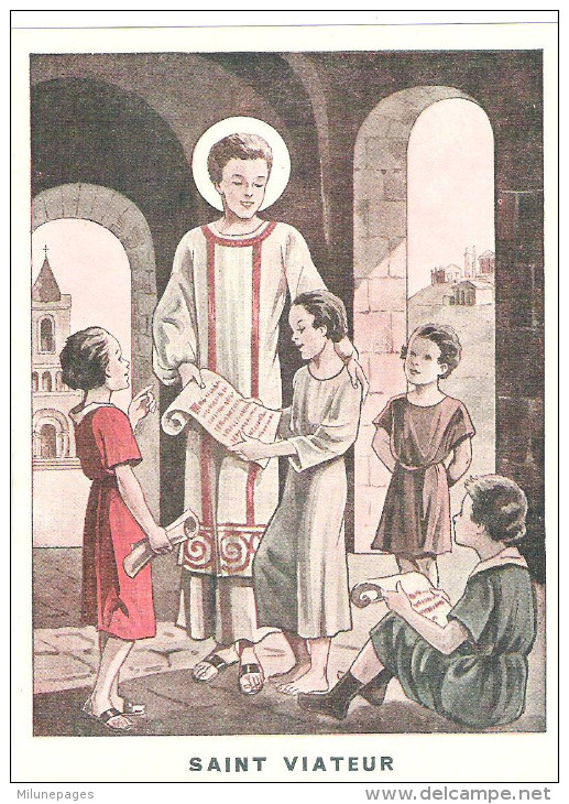 Grande Image De Saint VIATEUR Joliment Illustrée - Imágenes Religiosas