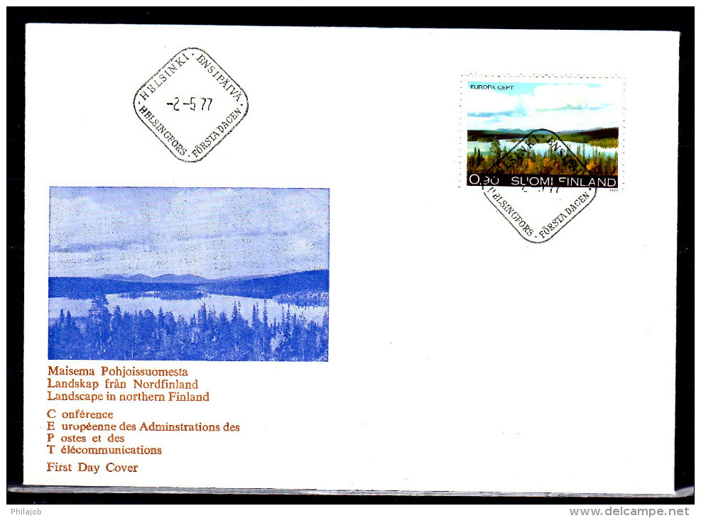 FINLANDE 1977 FDC " EUROPA 1977 " En Parfait état. - Protection De L'environnement & Climat