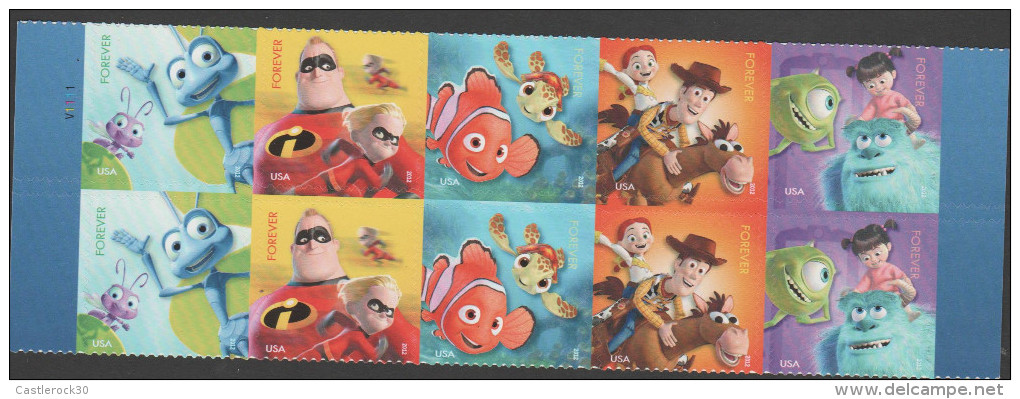 O) 2012 UNITED STATES, CARTOONS, ANIMATION MOVIES, ADHESIVES, STICKERS, SET XF - Neufs