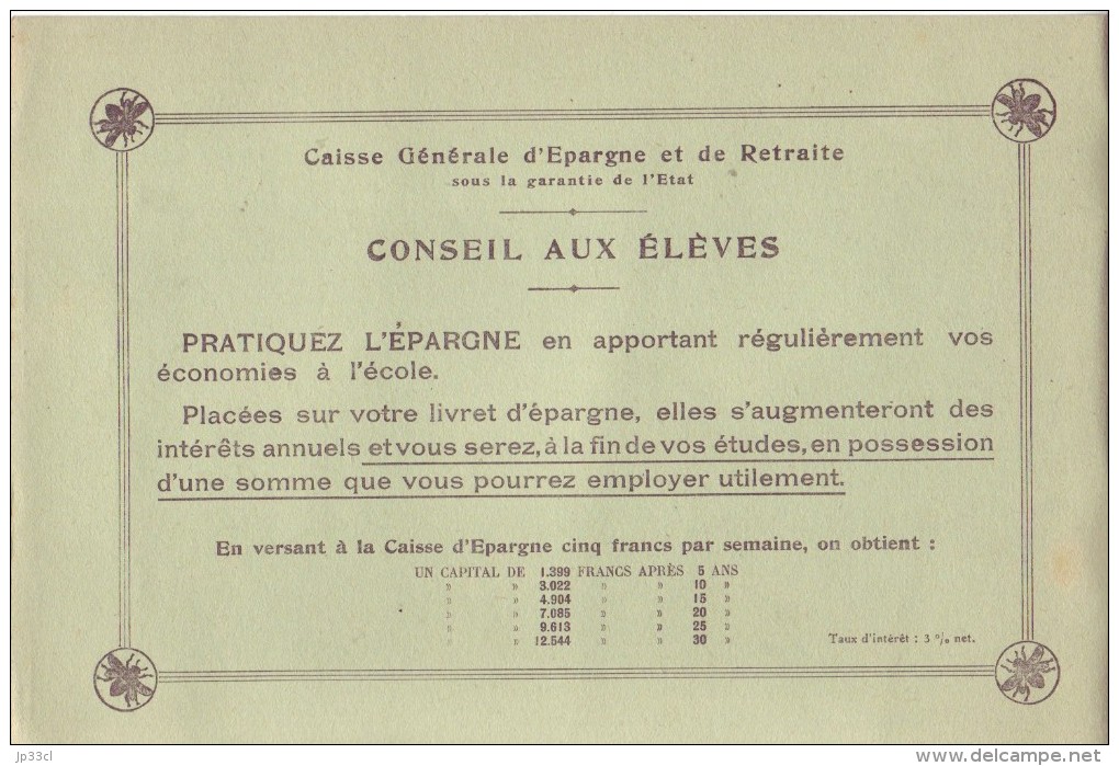 Ancien Cahier De Dessin Journée De L'Epargne, 31 Octobre 1936 édité Par La CGER Caisse Générale D'Epargne Et De Retraite - Documents Historiques