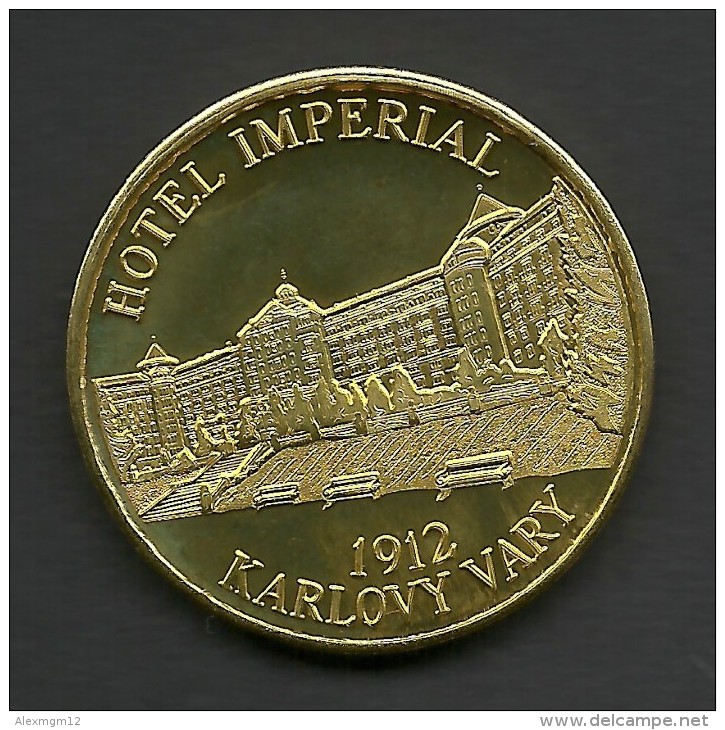 Czech Republic, Karlovy Vary, Hotel Imperial, Souvenir Jeton - Autres & Non Classés