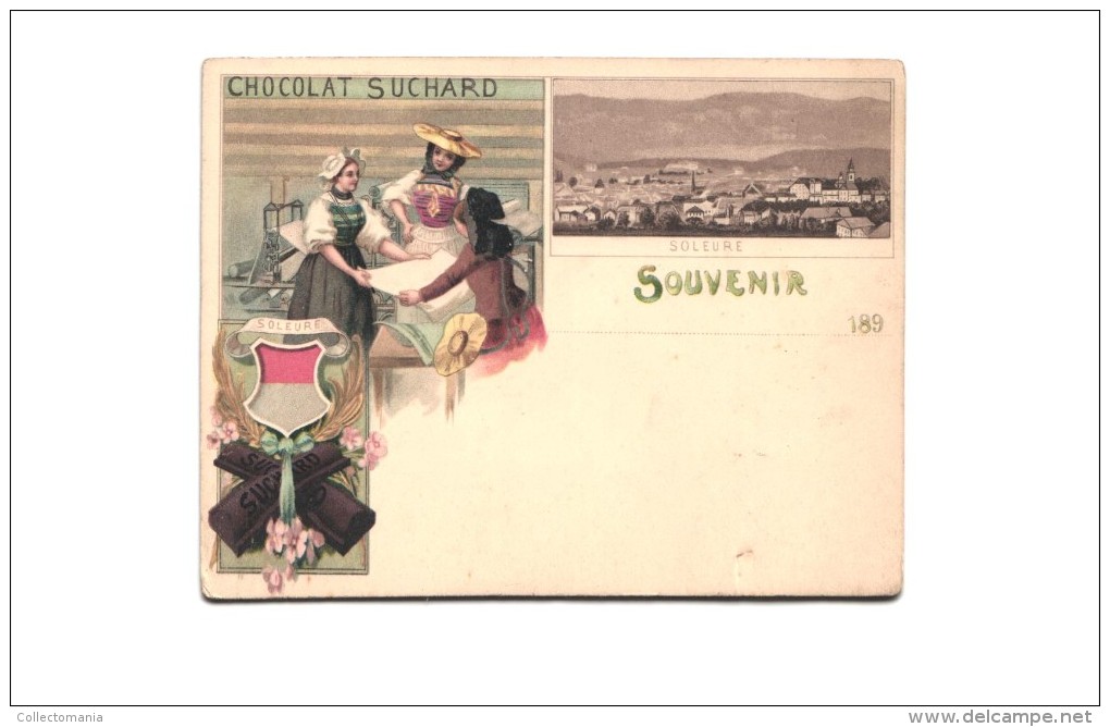 1 Postkarte Carte Postale Anno 1899 RSOLEURE -  Chocolate Suchard, Litho Choclat Chokolade Cacao  - Pas Envoyé - Suchard