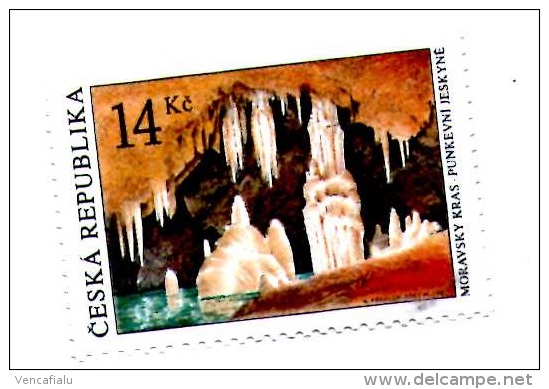 Czech Republic - Moravian Karst,  Cave - 1 Stamp, MNH - Neufs