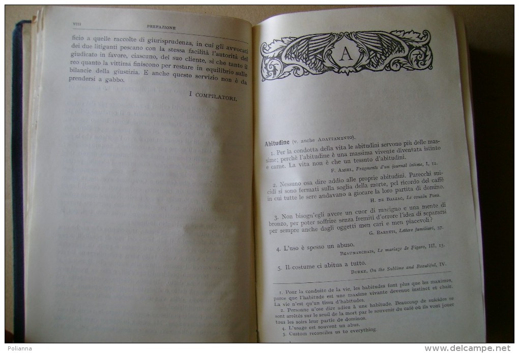 PCK/11 Spaventa Filippi IL LIBRO DEI MILLE SAVI Hoepli 1937 Massime, Pensieri, Aforismi, Paradossi - Oud