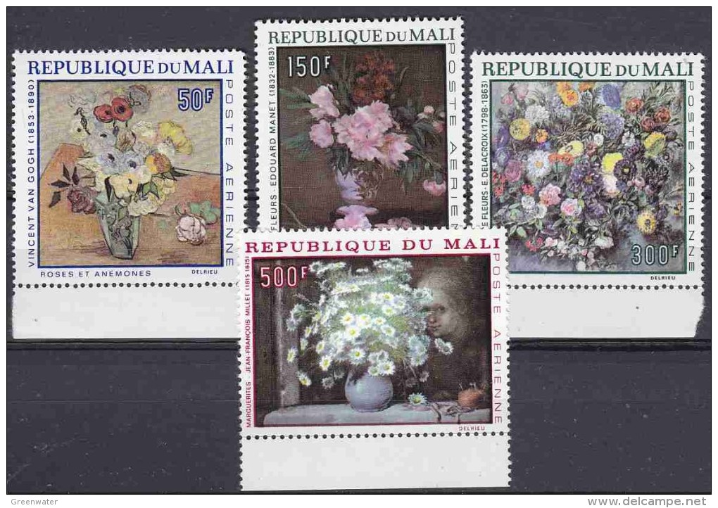 Mali 1968 Flowers 4v ** Mnh (17978) - Mali (1959-...)