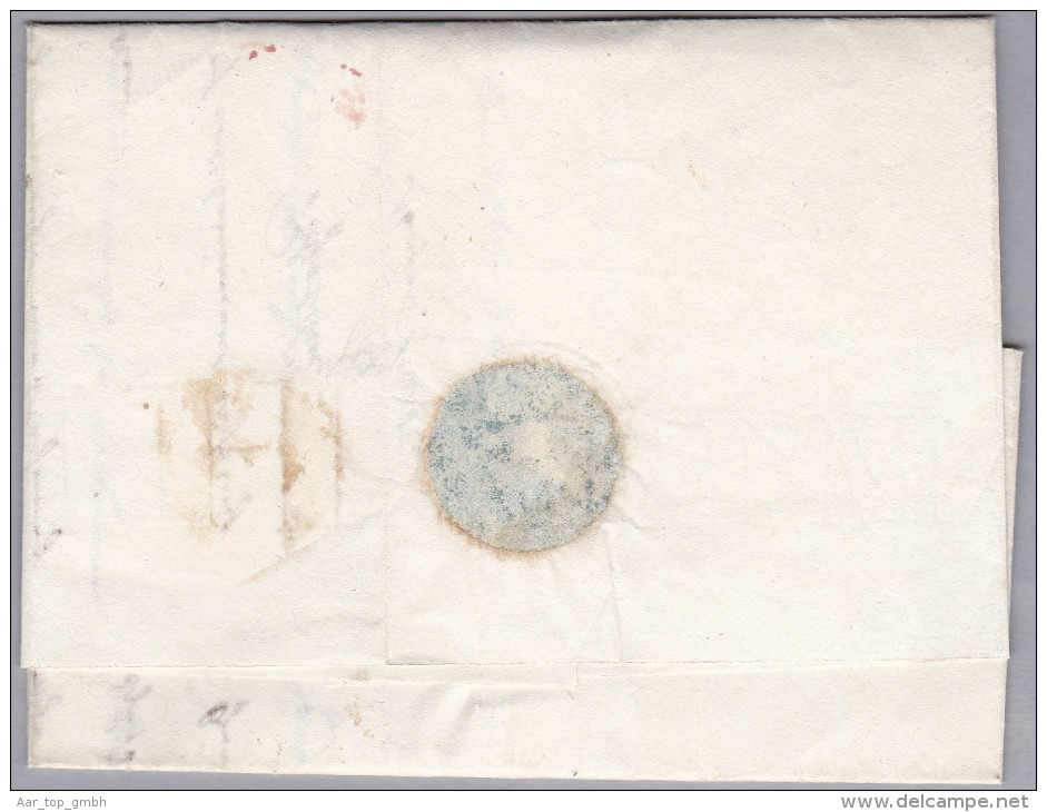 Heimat LU LUZERN 1838-09-18 Rot Brief Nach Aarau - ...-1845 Prephilately