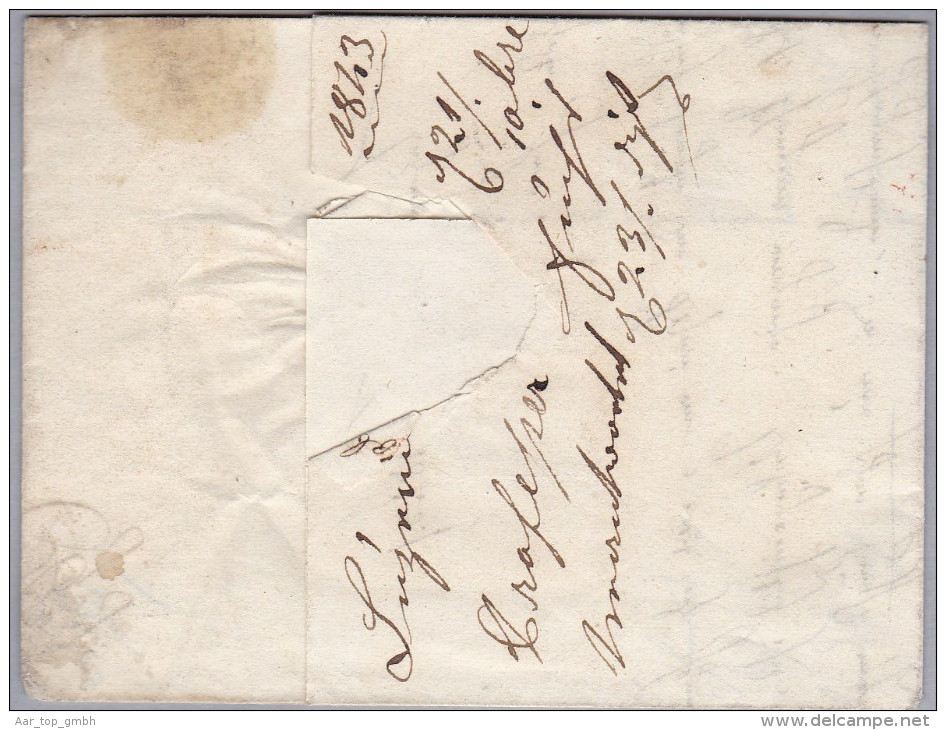 Heimat LU LUZERN 1843-12-21 Rot Vorphila Brief Nach Altdorf - ...-1845 Prephilately