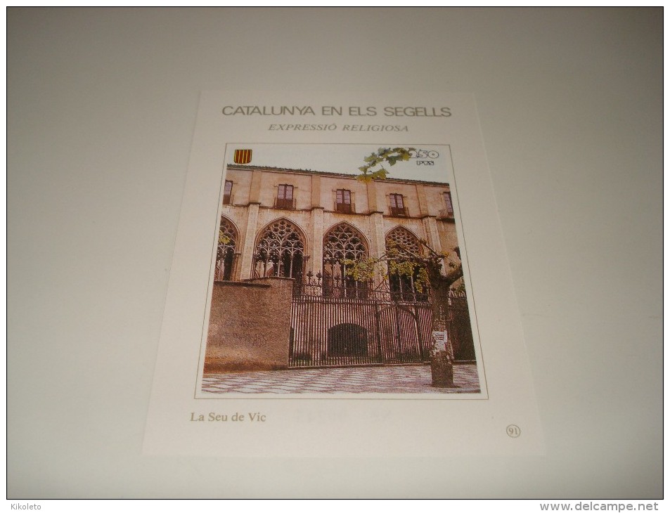 ESPAÑA - CATALUNYA EN ELS SEGELLS - HOJA Nº 91 - EXPRESSIO RELIGIOSA (LA SEU DE VIC) ** MNH - Commemorative Panes