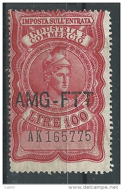 MARCA DA BOLLO/REVENUE  - TRIESTE AMG FTT -IGE  LIRE 100 - Steuermarken