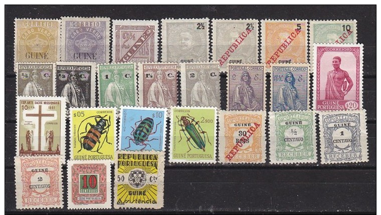 GUINEE PORTUGAISE - Lot De 25 TP Différents - Poste , Taxe Et Bienfaisance  - Tous N* Ou (N) - Guinée Portugaise