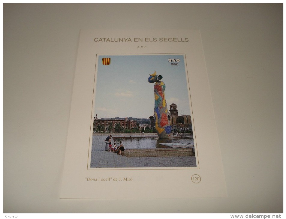 ESPAÑA - CATALUNYA EN ELS SEGELLS - HOJA Nº 120 - ART ("DONA I OCELL" OBRA DE JOAN MIRO) ** MNH - Hojas Conmemorativas