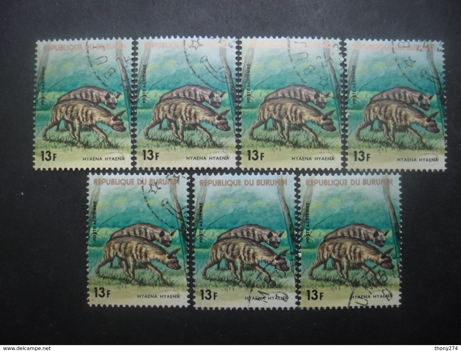 BURUNDI Poste Aérienne N°451 X 7 Oblitéré - Collections