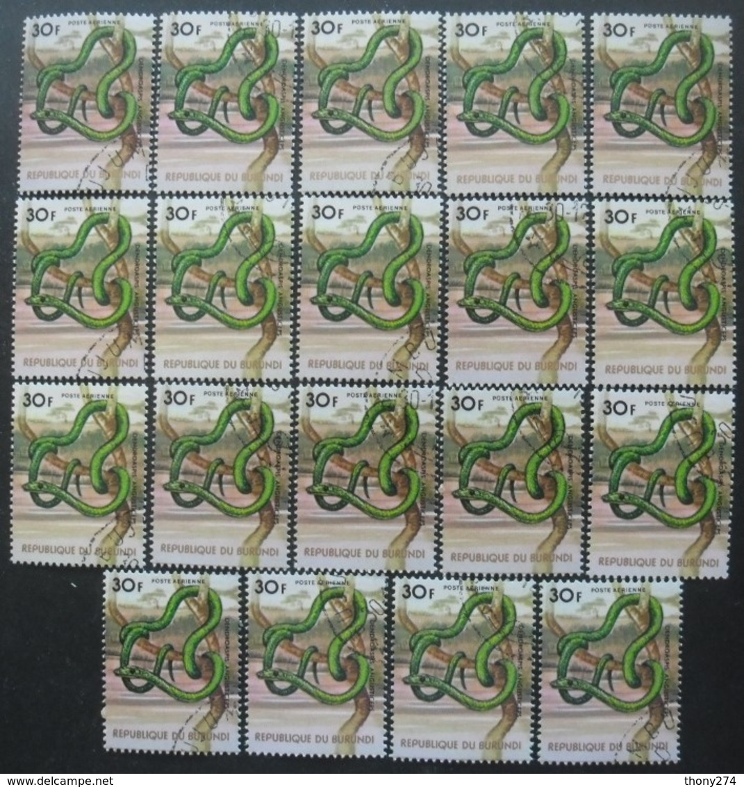 BURUNDI Poste Aérienne N°455 X 19 Oblitéré - Collections