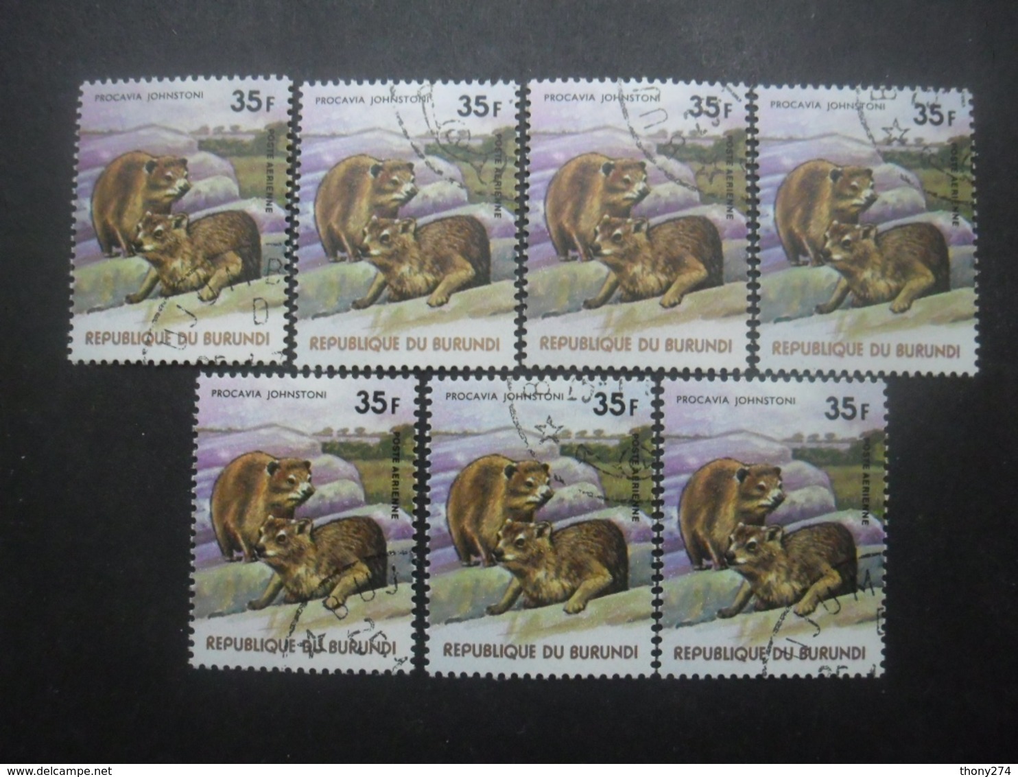 BURUNDI Poste Aérienne N°457 X 7 Oblitéré - Collections