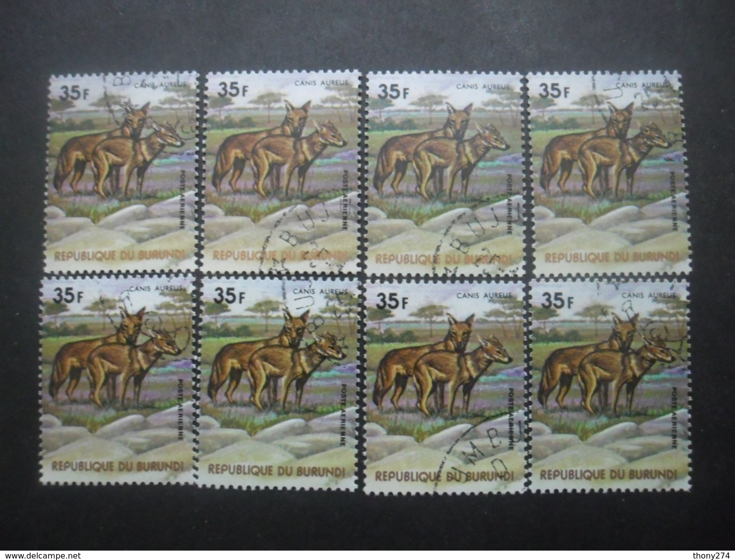 BURUNDI Poste Aérienne N°459 X 8 Oblitéré - Collections