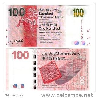 HONG KONG $ 100 STANDARD CHARTERED BANK 2013 UNC P 299 - Hong Kong
