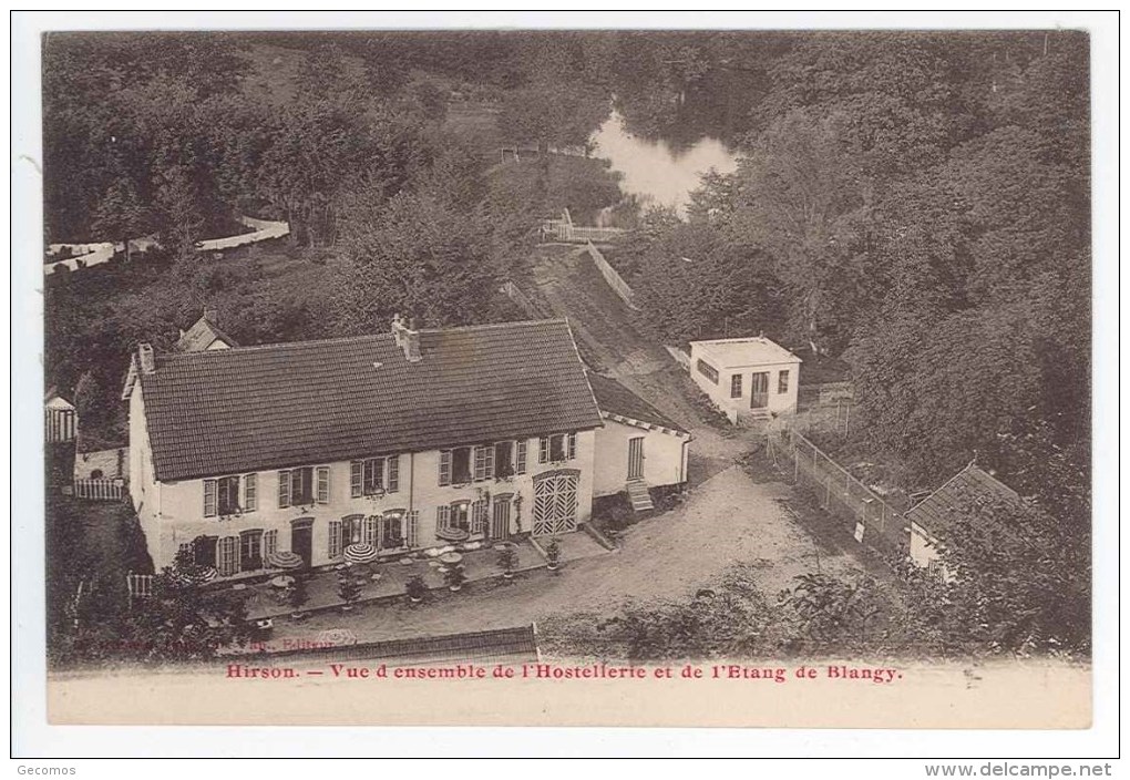 CPA 02 - HIRSON - Vue D'ensemble Hostellerie Et étang De Blangy - Hirson