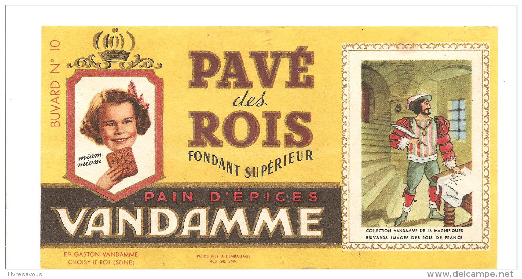 Buvard Vandamme Pavé Des Rois Fondant Supérieur Pain D'Epice Vandamme - Gingerbread