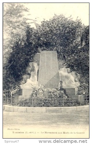 CPA TONNEINS - LE MONUMENT AUX MORTS DE LA GUERRE - Tonneins