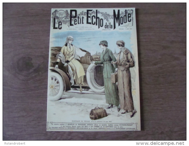 Carte - Le Petit Echo De La Mode - "Une" Du Petit Echo Du Dimanche 02 Août 1914 - CHATELAUDREN - Côtes D´Armor - Publicité