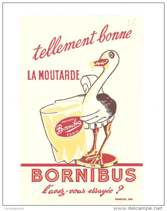 Buvard Bornibus Tellement Bonne La Moutarde BORNIBUS L'avez-vous Essayée? - Mosterd