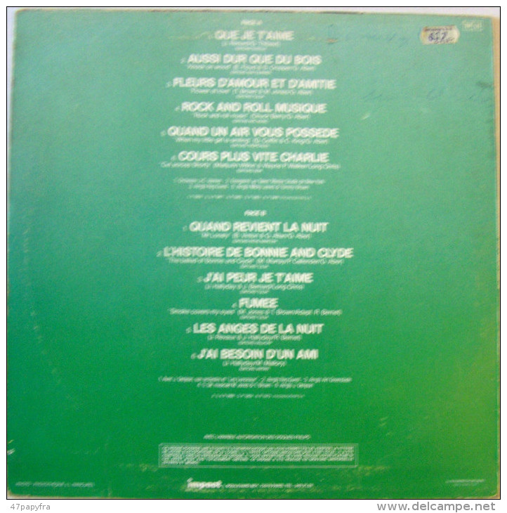 Johnny HALLYDAY LP Original Vol 5 Disque D'or Cours Plus Vite Charlie - Rock