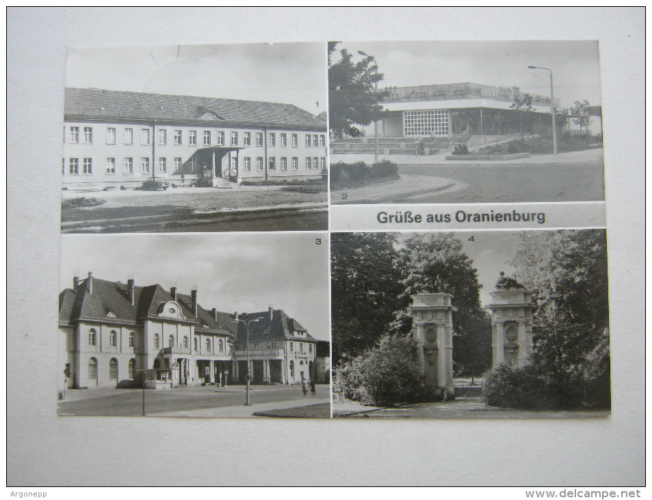 ORANIENBURG , Bahnhof , Schöne Karte  Mit Marke+Stempel - Oranienburg